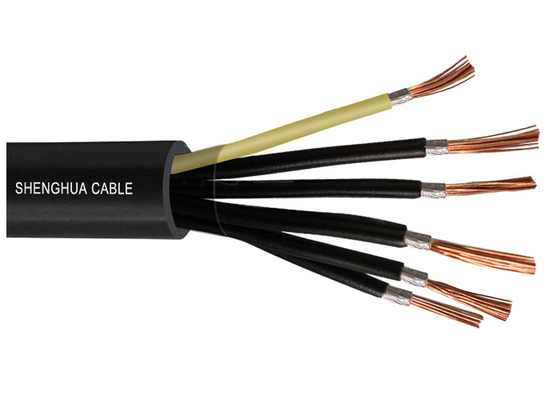 Cina Copper Conductor Kinerja Handal Api kabel berwarna PVC Insulated berselubung pemasok