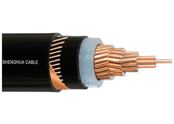 Cina Single Core XLPE Insulated Kabel Listrik Tembaga konduktor dengan Layar Logam pemasok
