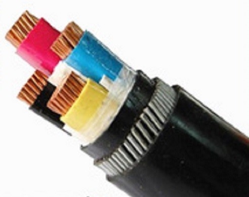Cina Berbentuk Sertifikasi Konduktor PVC lapis baja kabel Hitam Sheath Warna CE IEC pemasok