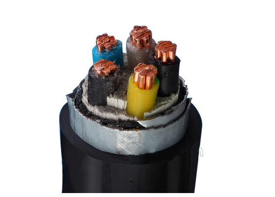 Cina 5 Cores CU / XLPE / STA / PVC Power Cable Steel Tape Multi Core Armored Cable 0.6 / 1kV pemasok