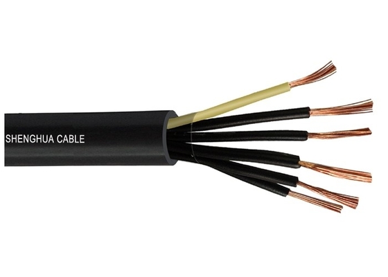Cina Persetujuan CE Black PVC Insulated Control Wire Dengan Kabel Flexible H07VV-F Cores pemasok
