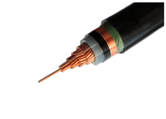 Cina 1 x 240 sqmm 33kV XLPE Insulated Cable Mid Voltage IEC 60502-2 Kabel Listrik pemasok