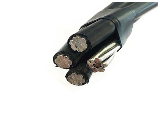 Cina Al Conductor LDPE / HDPE / XLPE Insulated Cable 1kv Kabel Drop Service Tegangan Rendah pemasok