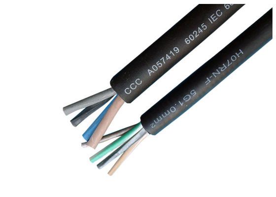 Cina Fleksibel Conductor Rubber Berselubung Kabel Karet Insulated Cable H05RN-F pemasok