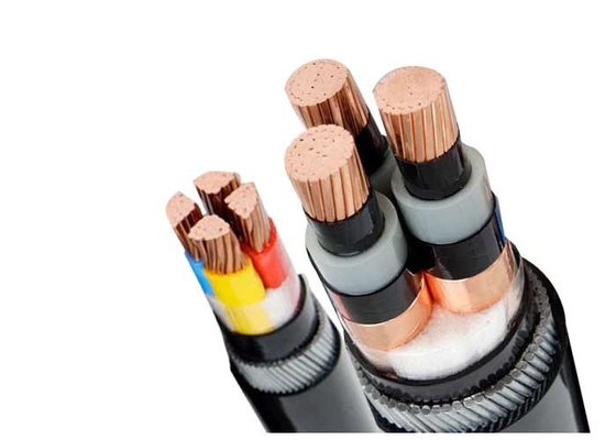 Cina Kabel Listrik Tegangan Rendah / Medium Wire Armored Power Cable 1 - 5 Cores Underground Cable pemasok