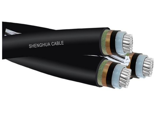 Cina Hitam XLPE Insulated Aerial Bunch Cable Untuk Jalur Distribusi Overhead pemasok