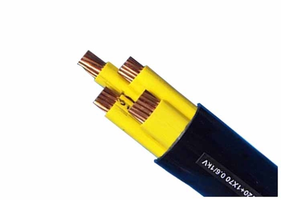 Cina 0,6 / 1kV Empat Cores CU / PVC / PVC Yellow PVC Insulated Kabel untuk Transmisi Daya pemasok