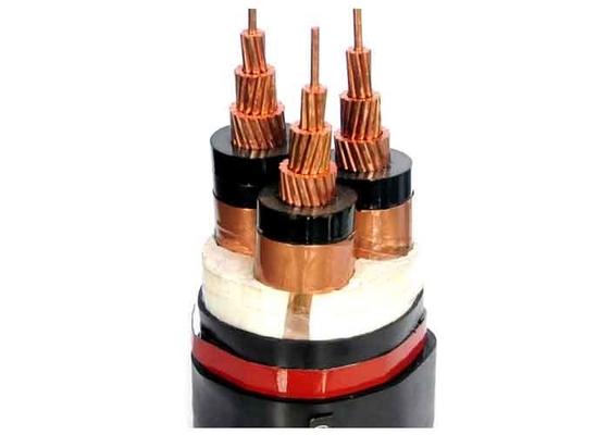 Cina 36KV 3 Core Annealed Copper Conductor Lapis Baja Kabel Listrik KEMA Bersertifikat pemasok
