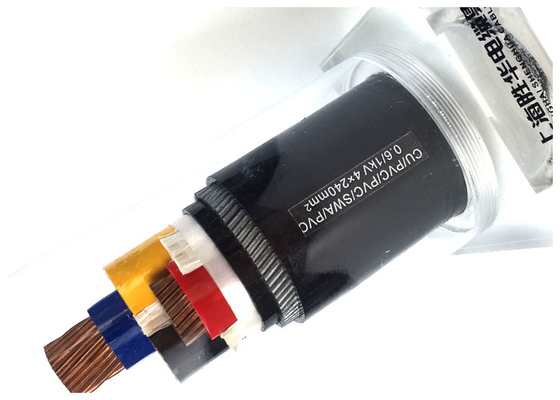 Cina Kabel berisolasi PVC 0.6 / 1kV dengan kawat baja lapis baja kabel listrik LV pemasok