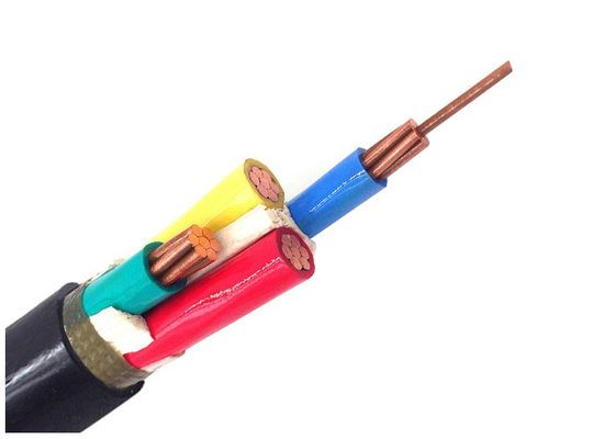Cina Kabel Listrik Konduktor Tembaga 0.6 / 1kV, Empat Kabel Standar IEC Inti pemasok