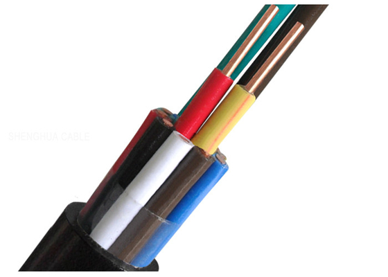 Cina XLPE / PVC Control Kabel Isolasi Kawat Tembaga Disaring 450V pemasok