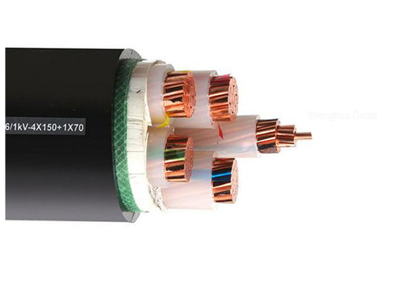 Cina CU / XLPE / PVC-0.6 / 1KV 3x120 + 2x70mm2 XLPE Insulated Kabel Daya pemasok