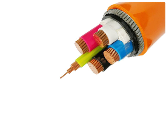 Cina IEC 60502 Persetujuan N2XH Asap Nol Rendah Asap Kabel Daya Empat Core XLPE Insulated pemasok