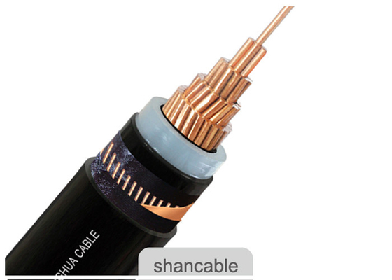 Cina Three Core Copper Conductor XLPE Insulated Kabel Daya Dengan Layar Pita Tembaga pemasok