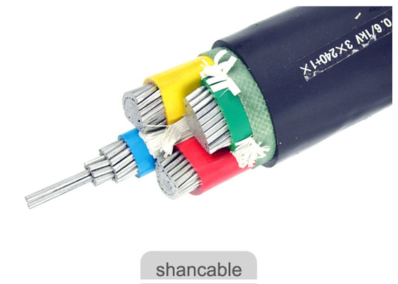 Cina 0.6V / 1KV PVC Insulated Power Cable, PVC Insulated Flexible Cable Umur Panjang pemasok