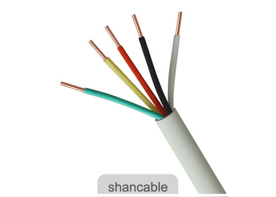 Cina Multicore PVC Insulation Kabel Listrik Kawat Warna Jaket Putih Untuk Tenaga Listrik pemasok