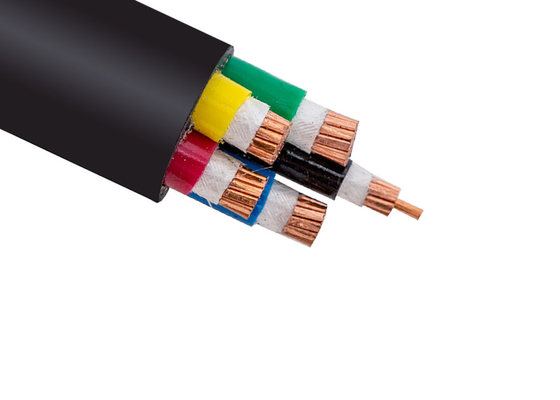 Cina Jaket PVC XLPE Insulated Power Cable Stranded Copper Conductor Untuk Konstruksi pemasok