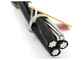 Profesional 0.6KV / 1KV Aerial Bundled Kabel, Quadruplex Layanan Drop Cable pemasok