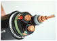 Tiga-core XLPE terisolasi sd 33 kV Steel Wire lapis baja Kabel Listrik 300mm2 XLPE Kabel Tembaga pemasok