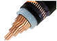 Tegangan Menengah 26 / 35kV CU / XLPE / CTS / PVC dengan Copper Wire Screen Signle Core atau Tiga Inti pemasok