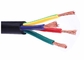 PVC Berselubung Kabel Listrik Kawat Dengan Konduktor Tembaga Fleksibel 4 Inti Flex Kabel pemasok