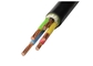 Black Low Smoke Zero Halogen Cable Kabel LSZH untuk Asap Emisi / Asap Beracun pemasok