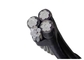 ABC Cable Duplex, Triplex, Layanan Quadruplex Drop, XLPE Insulated Aluminium 4 Core Conductor pemasok