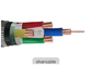 Kabel ISO Insulated PVC Konduktor Empat Inti Aluminium yang Disetujui ISO Untuk Saluran Distribusi Daya pemasok