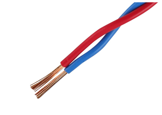 Cina 100% Copper Conductor Twin Flat Kabel Listrik 2000V / 5 menit Tegangan Uji pemasok