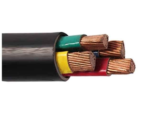 Cina Konduktor Tembaga Tegangan Rendah 4 Kabel Daya Inti 0.6 / 1kV Kabel Listrik Terisolasi PVC pemasok