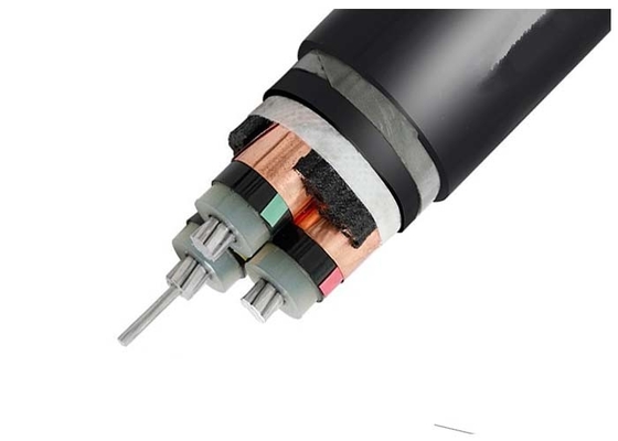 Cina 3 Cores XLPE Isolasi Medium Voltage Al Lapis Baja Kabel Listrik Aluminium Conductor Tape Baja Ganda pemasok