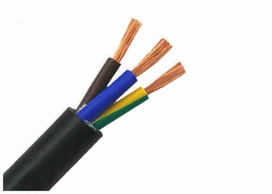 Cina PVC Insulated / Berselubung Kabel Listrik Kawat Konduktor Tembaga Fleksibel 3 Cores Wire Cable pemasok