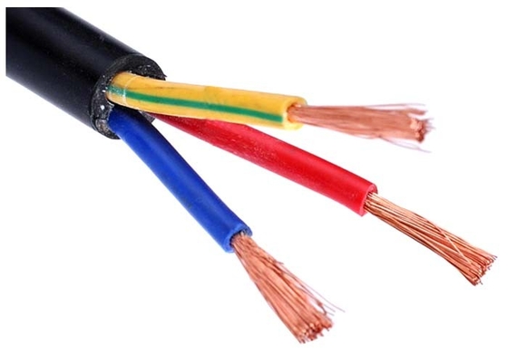 Cina Isolasi PVC / Kabel Kabel Eletrical Berselubung Kabel Tiga Inti Acc.To Standar IEC pemasok