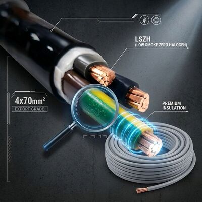 Cina N2XCH 4x25mm2 LSZH PVC Insulated Cable Low Smoke Zero Halogen 0.6/1kV IEC60502 pemasok