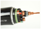 Tiga-core XLPE terisolasi sd 33 kV Steel Wire lapis baja Kabel Listrik 300mm2 XLPE Kabel Tembaga pemasok