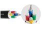 Aluminium Conductor Insulated PVC berselubung kabel kabel PVC empat inti dengan 0.6 / 1kV pemasok