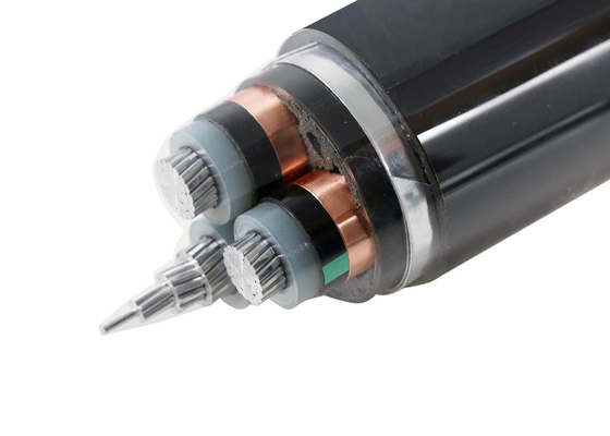 Shenghua Group 240mm2 XLPE 3 Core Armored MV Kabel Listrik Cabling Galvanized 15kV Steel Tape Armored Aluminium Cable pemasok