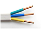 Kabel Listrik Kabel berisolasi PVC Datar 3 Inti x2.5SQMM Garis Selubung Keras Rumah Tangga Dengan Warna Putih pemasok