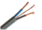 Kabel Listrik Kabel berisolasi PVC Datar 3 Inti x2.5SQMM Garis Selubung Keras Rumah Tangga Dengan Warna Putih pemasok