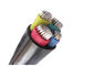 Tiga Dan Setengah Inti PVC Insulated Kabel Unarmour Cable1000V Aluminium Conductor pemasok