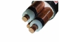 3 Core Xlpe Insulated Pvc Berselubung Kabel Dengan Layar Tape Tembaga Kabel Daya Tegangan Menengah pemasok