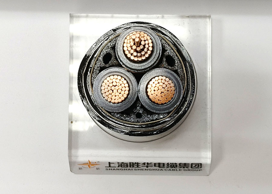 Shanghai Shenghua 33kV Single Core Tembaga XLPE Isolasi Kabel Listrik Lapis baja 19 pemasok