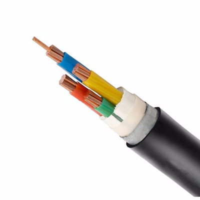 Suhu XLPE Kabel Listrik Terisolasi Konduktor Tembaga 0,6/1kV 90.C Jaket PVC Hitam pemasok