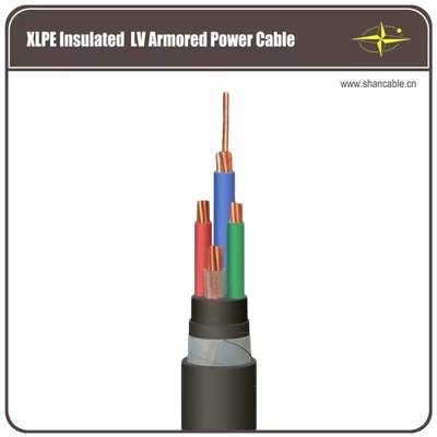Multi Core 300V Berselubung Kawat Baja Kabel Berisolasi PVC Lapis Baja Digulung Untuk Penggunaan Bawah Tanah pemasok