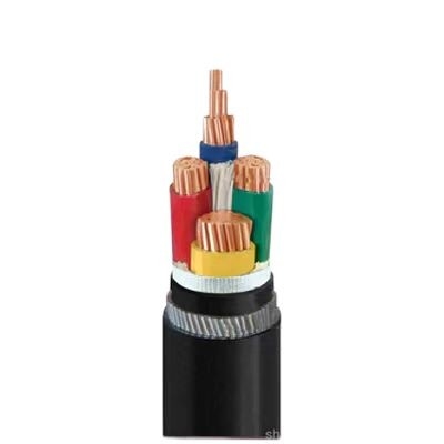 Copper Conductor LV lapis baja Kabel Listrik, 4 Cores Steel Wire Lapis Baja Kabel pemasok