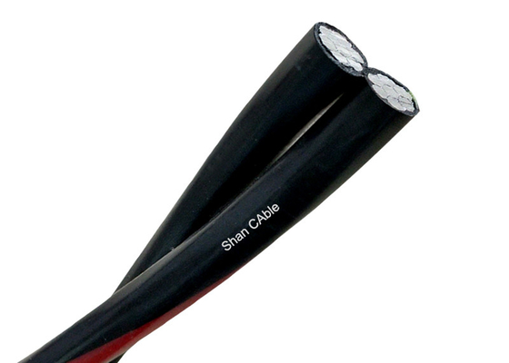 Kabel Bundel Udara Berinsulasi XLPE / PVC Shanghai Shenghua, Kabel Drop Layanan Triplex pemasok