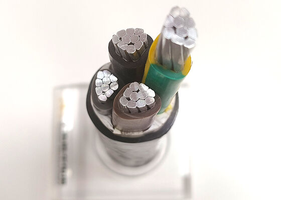 N2XY 4x95mm2 Kabel Daya Multi-inti Tembaga Bebas Oksigen Berisolasi PVC untuk Pembangkit Listrik 0.6/1kV pemasok