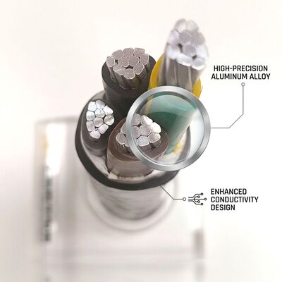 Kabel Berisolasi PVC LSZH Low Smoke Zero Halogen 0.6/1kV 4 Inti 4x50mm2 Tahan Api pemasok
