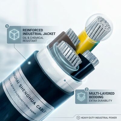 Kabel terisolasi PVC tahan minyak tahan kimia 450/750V 3 inti Penggunaan industri pemasok
