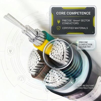 NYY-J 4x16mm2 PVC Insulated Cable 125C High Temperature Furnace Power Cable IEC60502 pemasok